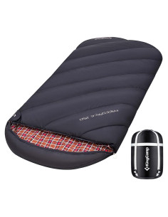 Saco de Dormir KingCamp Extra Ancho 220x100 cm 3 Temporadas