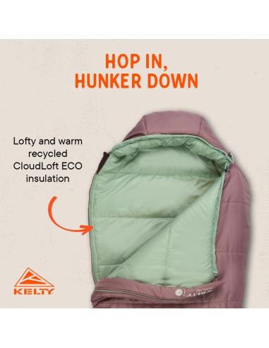 Saco de Dormir Juvenil Kelty Mistral 30 Astado 1 Persona