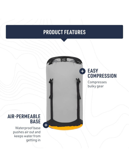 Bolsa de Compresión Seco eVac Sea to Summit 35L Gris Alto