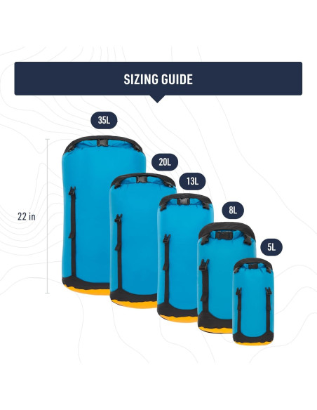Bolsa de Compresión Seco eVac Sea to Summit 35L Gris Alto