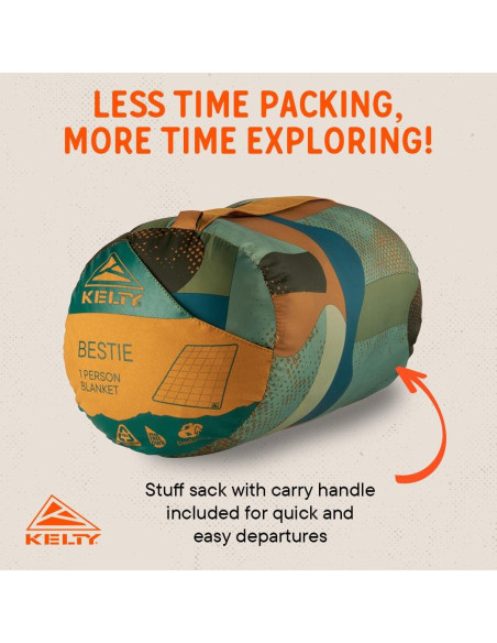 Manta Bestie Geo Natural Kelty - Ligera y Acogedora 1.60 kg