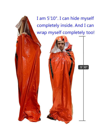 Saco de Dormir de Emergencia Bivy Leberna - Paquete de 4