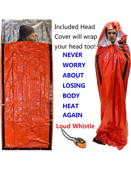 Saco de Dormir de Emergencia Bivy Leberna - Paquete de 4