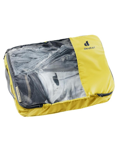 Saco de Empaque Deuter Mesh Zip Pack 10L Cúrcuma-Negro