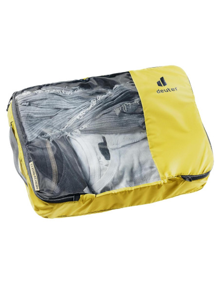 Saco de Empaque Deuter Mesh Zip Pack 10L Cúrcuma-Negro