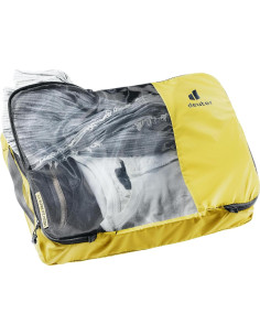 Saco de Empaque Deuter Mesh Zip Pack 10L Cúrcuma-Negro 2