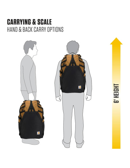 Mochila de Senderismo Carhartt 45L Nylon Repelente al Agua