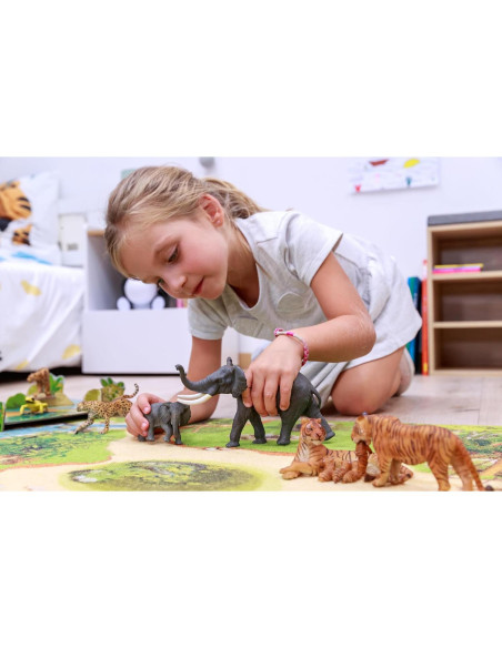 Figura de Papo Leona Blanca con Cachorro Multicolor 14.5cm Figura de Papo Leona Blanca con Cachorro Multicolor 14.5cm