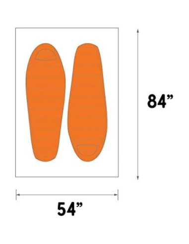 Huella de Tienda Kelty Outfitter Pro 2 - 2 Personas, Gris