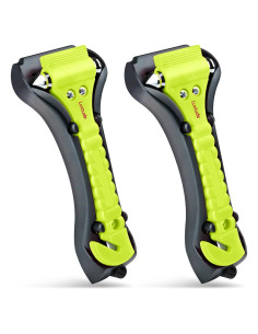 Rompeventanas Luxtude 2-en-1 Verde - Cortador de Cinturón de Seguridad