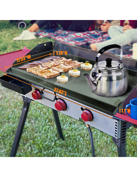 Plancha de Cocina Hisencn 96.5x44.5cm para Estufa Camp Chef