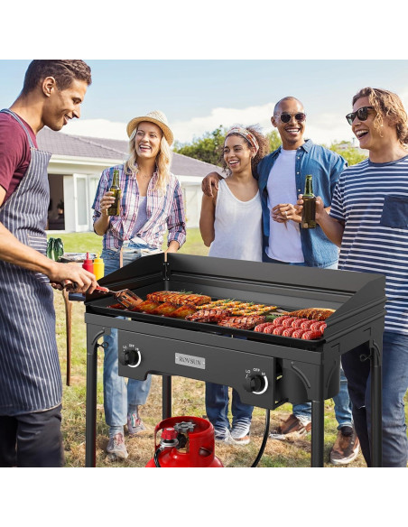 Estufa de Camping ROVSUN 2 Quemadores 150,000 BTU Gas Propano