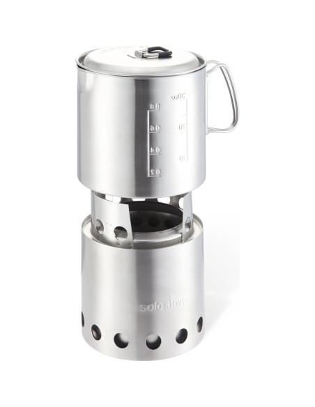 Estufa de Campamento Solo Stove Lite + Olla 900 ml - Acero Inoxidable