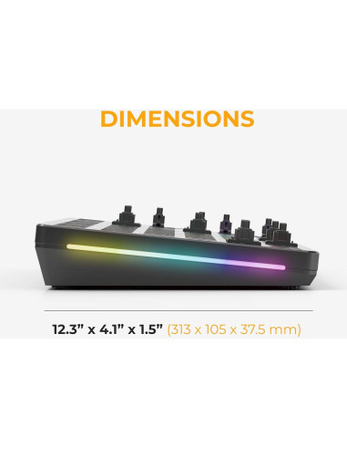 Teclado Mecánico Glorious GMMK 2 Barebones 96% Negro RGB