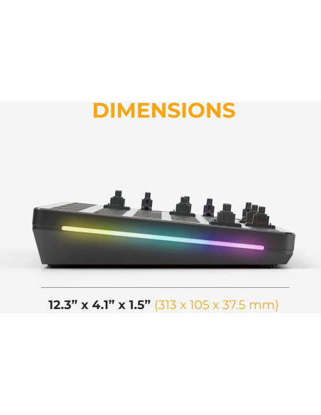 Teclado Mecánico Glorious GMMK 2 Barebones 96% Negro RGB