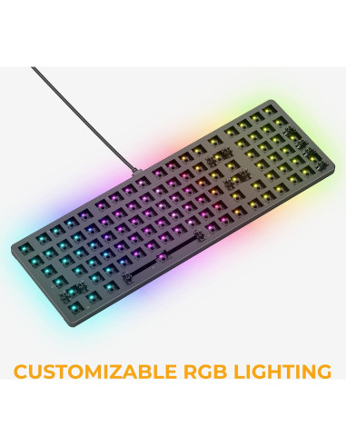 Teclado Mecánico Glorious GMMK 2 Barebones 96% Negro RGB