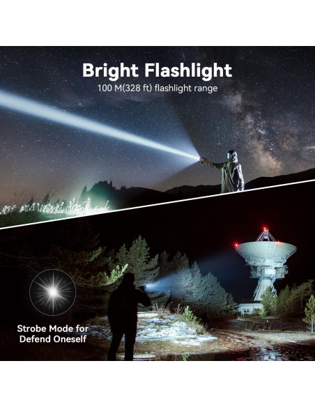 Lámpara de Camping MORIKO Telescópica 10,500mAh IP67 Verde