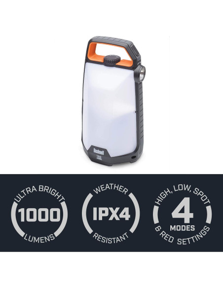 Linterna Bushnell TRKR 1000L LED Resistente al Agua