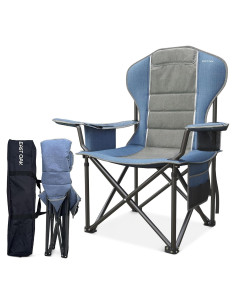 Silla Plegable Camping EAST OAK 500 Lbs Azul 600D Oxford
