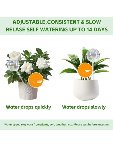 Esferas de Riego Automático de Vidrio 368g - Paquete de 4