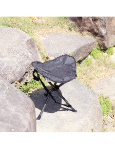 Taburete Plegable Portal de Trípode 102 kg Negro 2