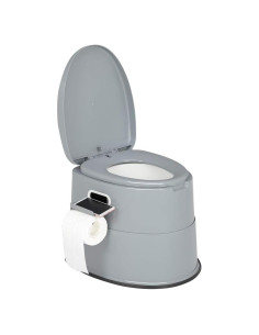 Inodoro Portátil VINGLI Gris | Compacto y Desmontable 2.5 kg