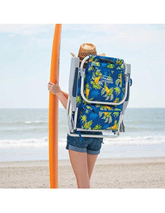 Silla de Playa Plegable Tommy Bahama Piña Amarilla 136 kg 2