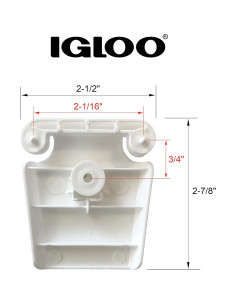 Cierre de plástico Igloo FBA_24013 para enfriador 165L - 2-pack 2
