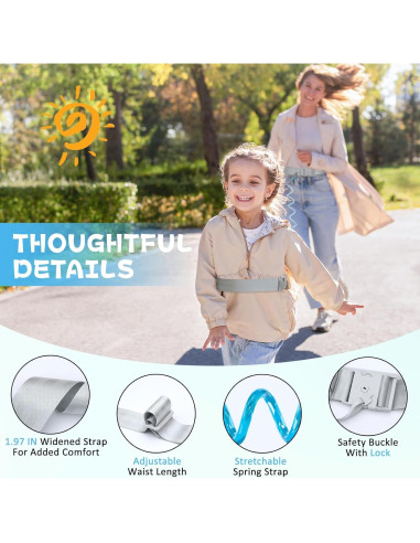 Arnés de Cintura JXM para Niños con Bloqueo - Azul