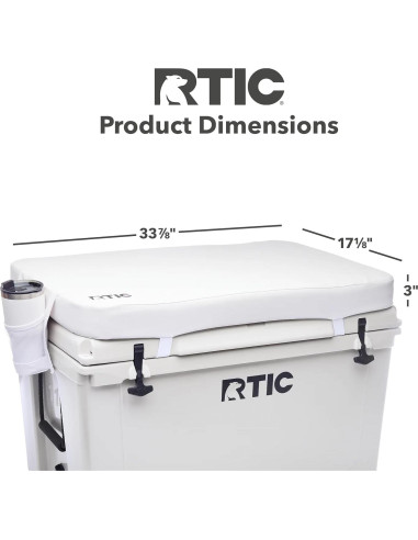 Cojín de Asiento RTIC Ultra Resistente para Enfriador 110 QT