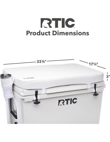 Cojín de Asiento RTIC Ultra Resistente para Enfriador 110 QT