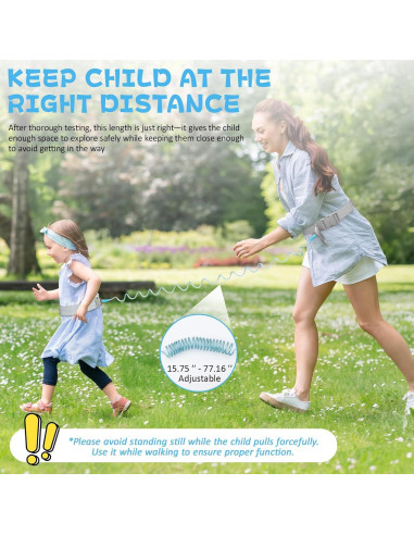 Arnés de Cintura JXM para Niños con Bloqueo - Azul