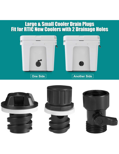 Conector de Manguera WADEO para Tapón de Drenaje Enfriadores YETI