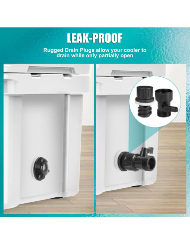 Conector de Manguera WADEO para Tapón de Drenaje Enfriadores YETI