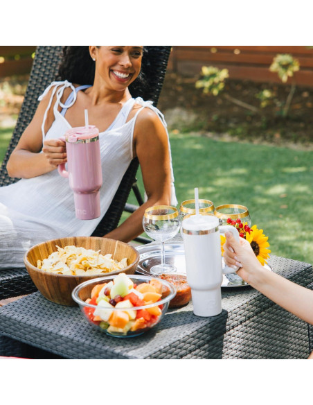 Taza de Viaje RTIC 30 oz Acero Inoxidable Aislada con Tapa 3 en 1