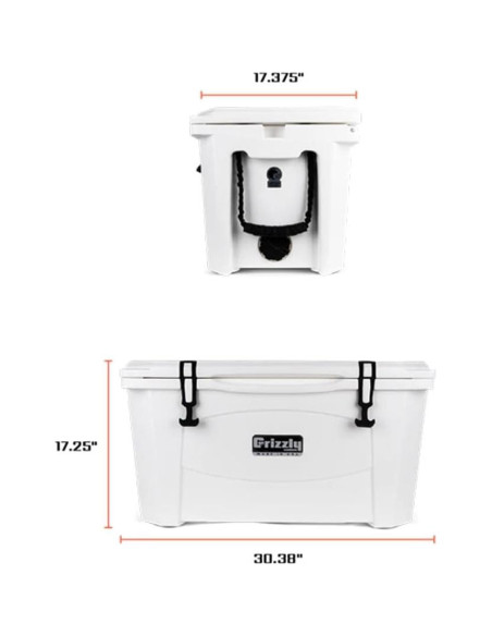 Enfriador Grizzly 60 | 56.8L Aislado Rotomoldeado Verde Lunar
