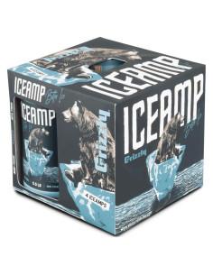 Paquete de Hielo Reutilizable Grizzly IceAmp Set de 4 Azul