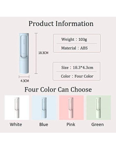 Removedor de Pelo de Mascota Pets Park Azul Reutilizable 18.3cm 2