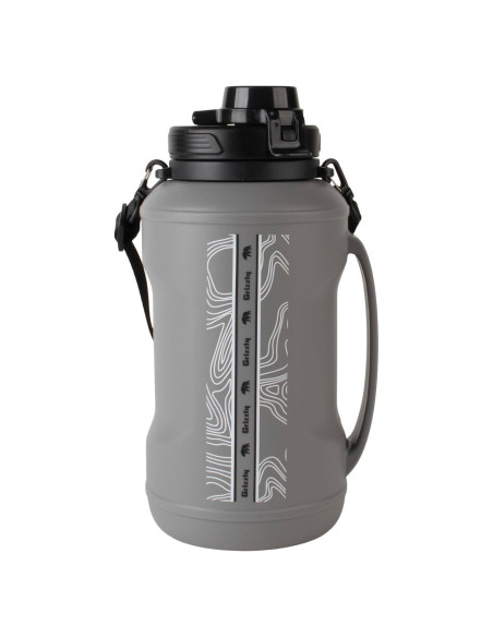 Botella de Agua Plegable Grizzly 1.89L | Mango Ergonómico | Gris