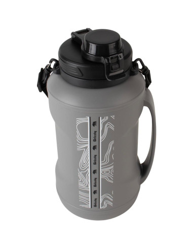 Botella de Agua Plegable Grizzly 1.89L | Mango Ergonómico | Gris