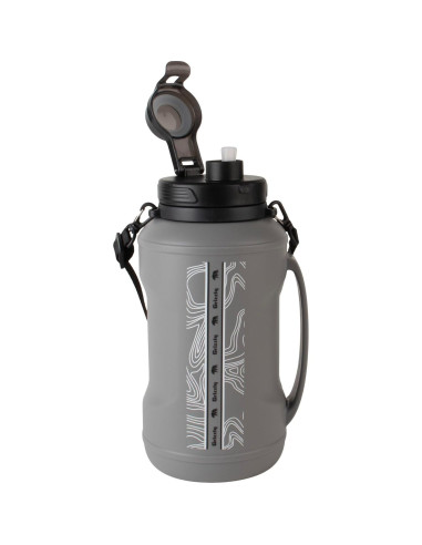 Botella de Agua Plegable Grizzly 1.89L | Mango Ergonómico | Gris