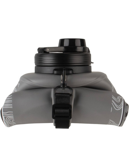 Botella de Agua Plegable Grizzly 1.89L | Mango Ergonómico | Gris