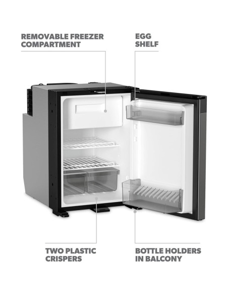 Refrigerador Dometic NRX 50C 44L Compresor Plata Oscuro