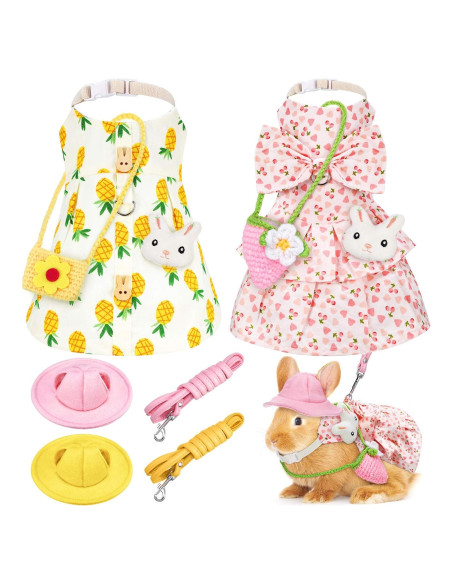 Disfraz de Conejo para Mascotas Weewooday - 10 Piezas