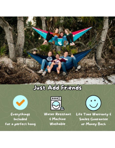 Hamaca Doble Mr. Mocks Wild Turkey 1.98x3.05m Resistente 2