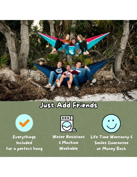 Hamaca Doble Mr. Mocks Wild Turkey 1.98x3.05m Resistente