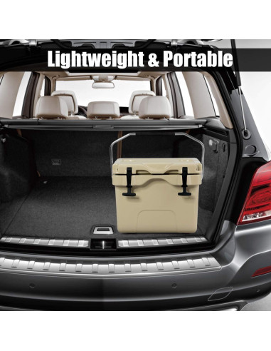 Hielera Goplus 15.14L Caqui Aislada Portátil para Camping