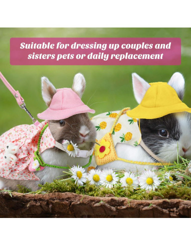 Disfraz de Conejo para Mascotas Weewooday - 10 Piezas