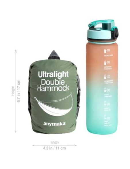 Soporte de Hamaca Portátil Anymaka - 250 kg - Amarillo Atardecer