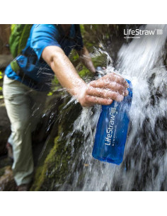 Botella de Filtro de Agua LifeStraw Go 650ml Azul Reutilizable 2